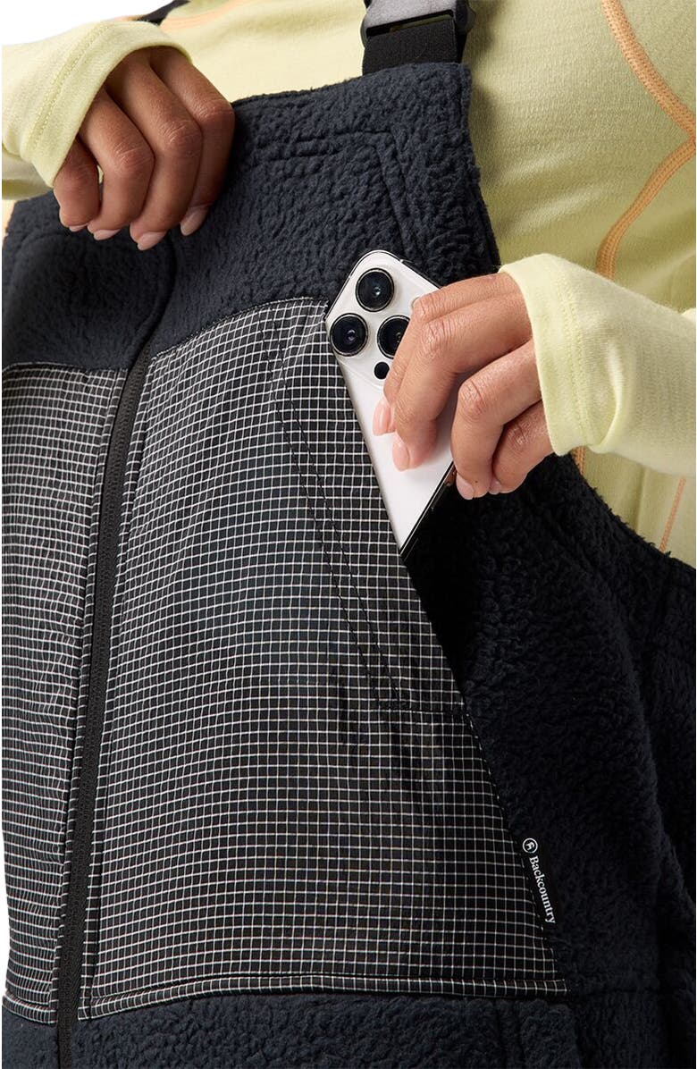 Backcountry Wander Pile-Fleece Overall - Women's, Alternate, color, Black