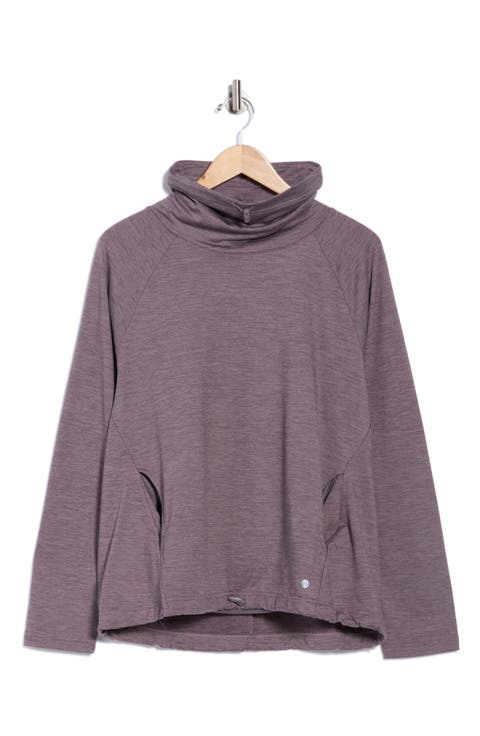 Zephyr Cowl Neck Pullover Sweatshirt