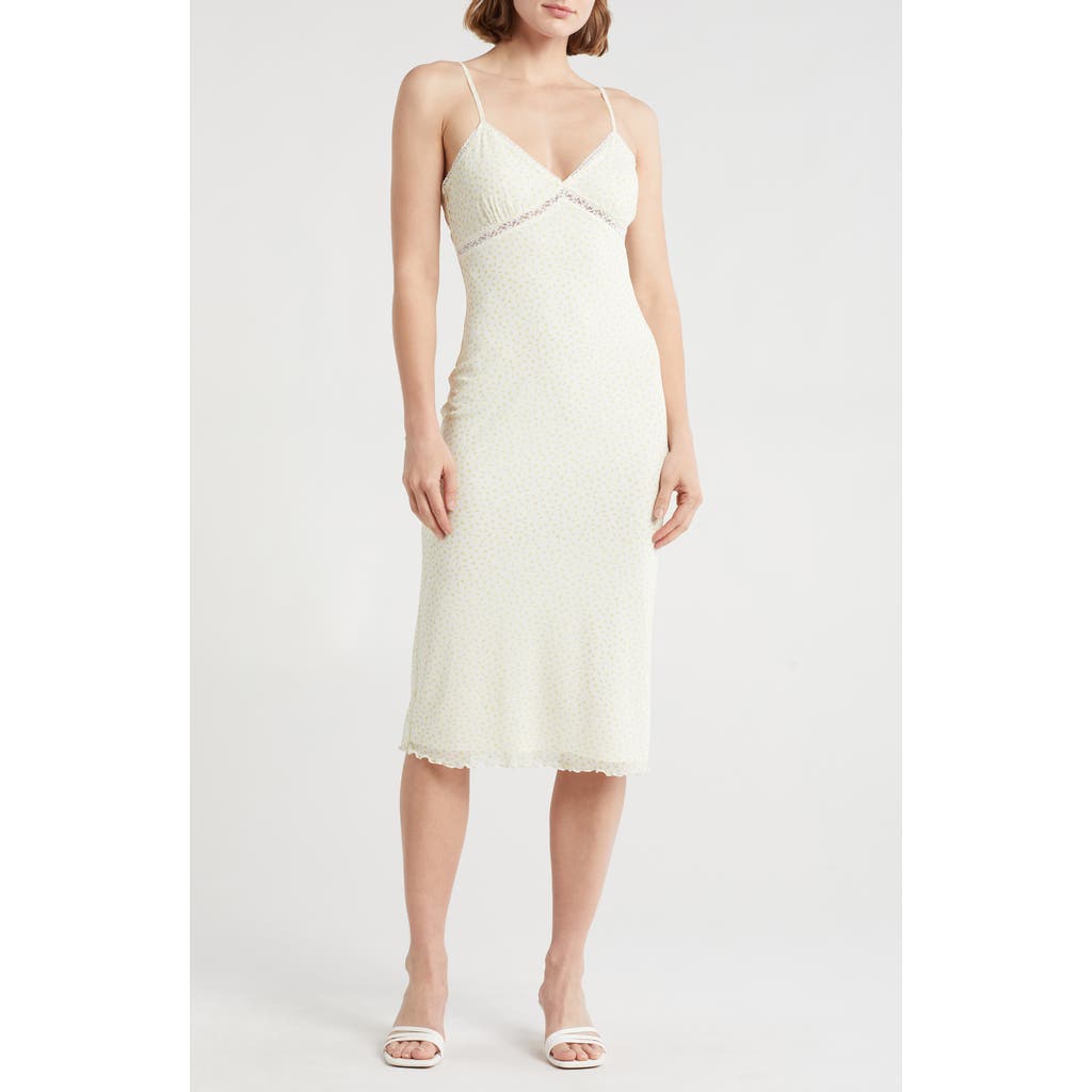 Abound Lace Trim Mesh Dress