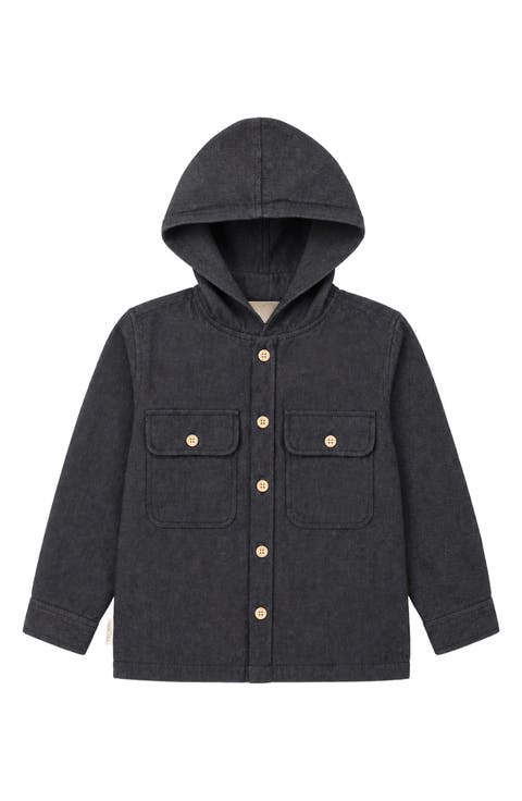 Kids' Hooded Denim Jacket