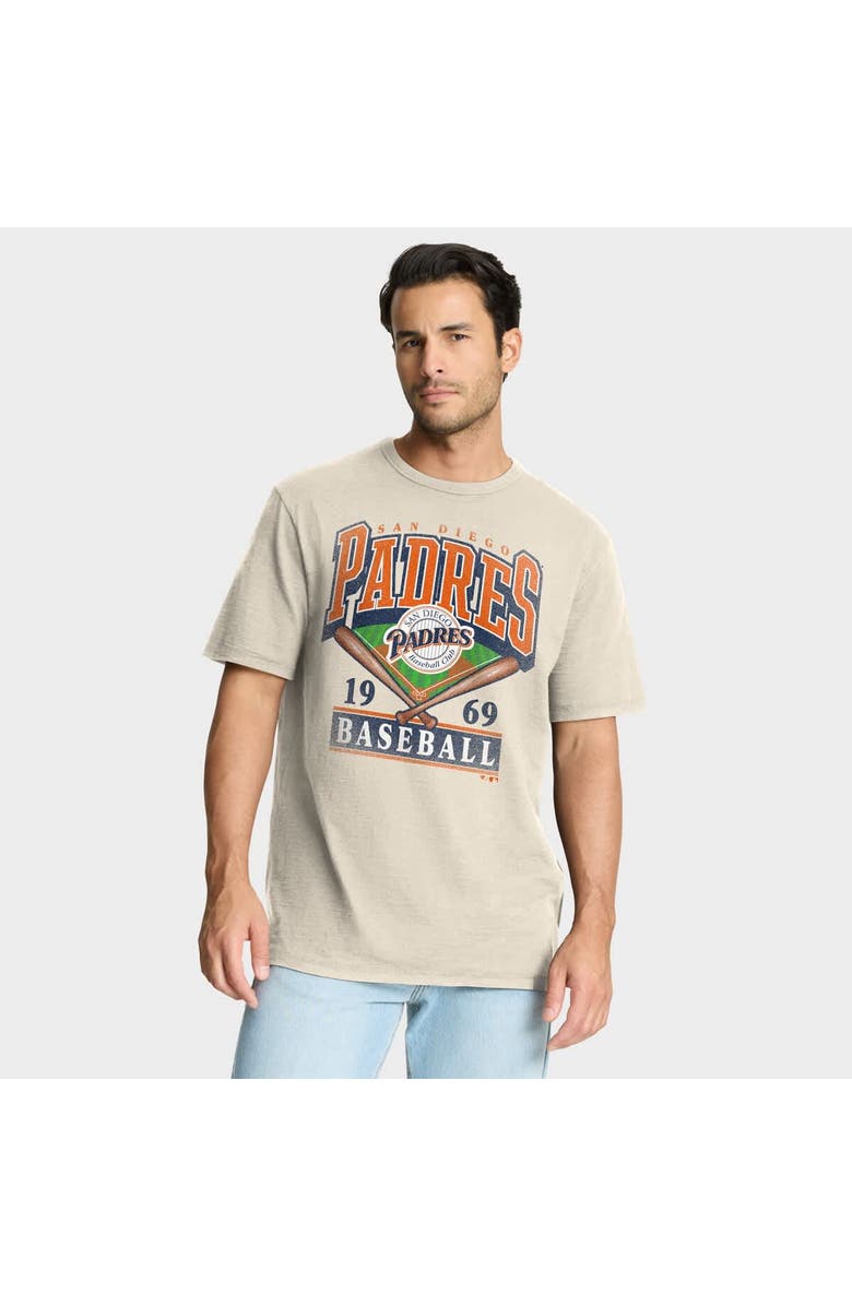 FANATICS Men's Fanatics Tan San Diego Padres Stadium Slub T-Shirt, Main, color, Tan