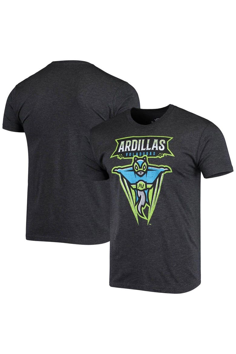 Men's Black Ardillas Voladoras de Richmond Copa de la Diversion Home Tri-Blend T-Shirt, Main, color, Black