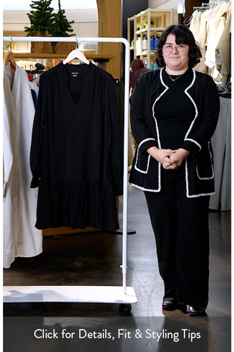 Laylo Ruffle Hem Long Sleeve Dress video