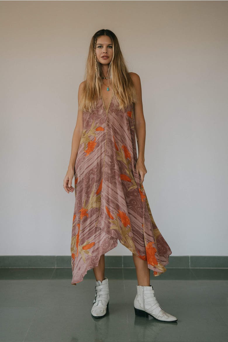 Classic Silk Dress Quinn, Alternate, color, Mauve