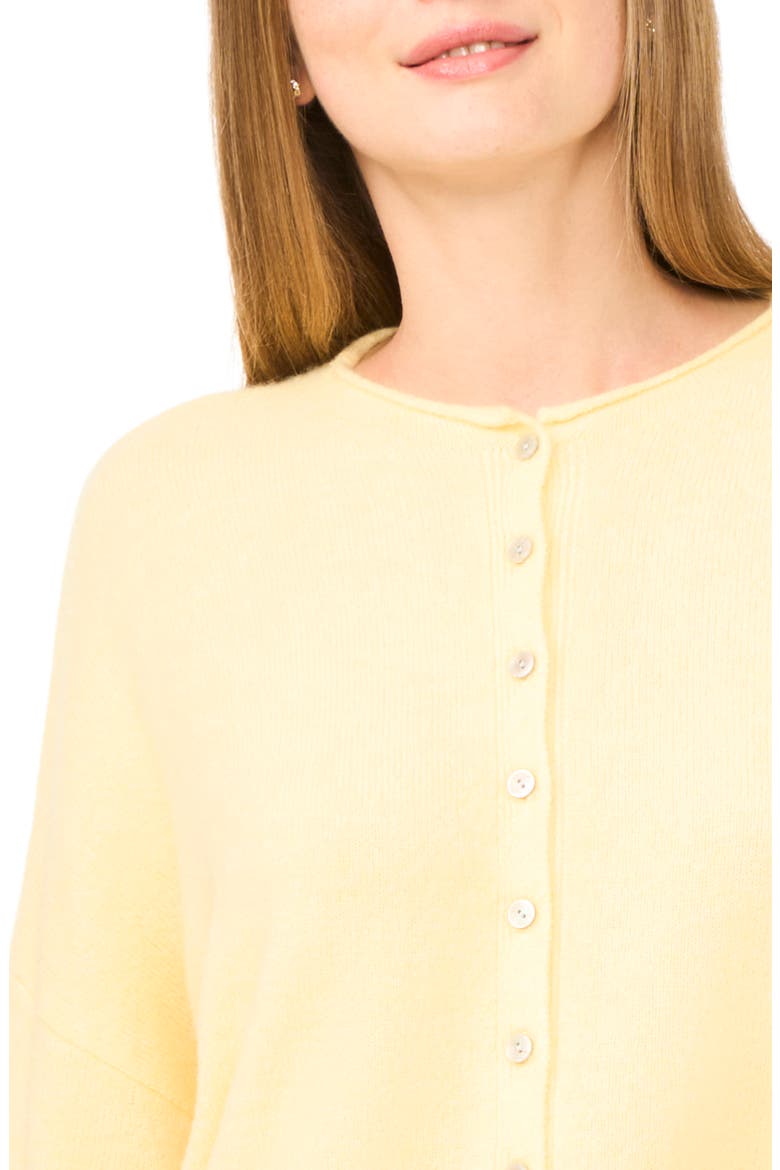 Roll Neck Cardigan, Alternate, color, LEMON CREAM-