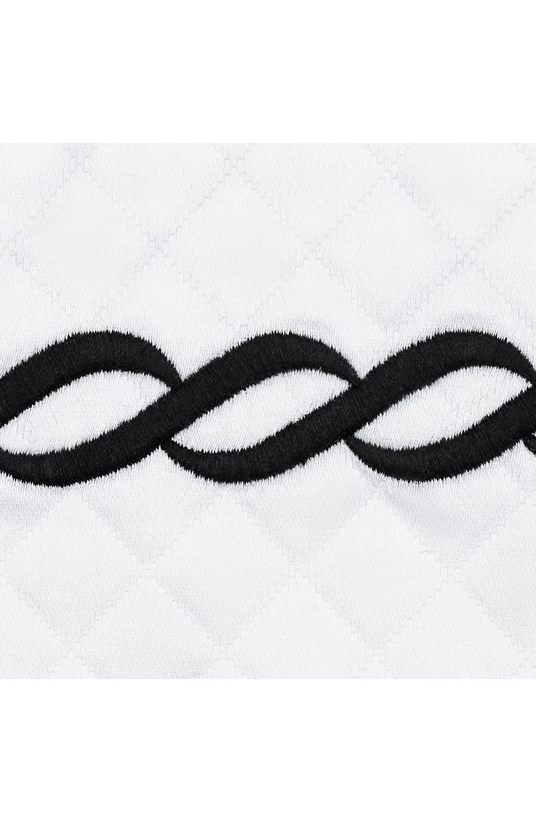 Matouk Classic Chain Scallop Matelassé Pillow Sham, Alternate, color, Black