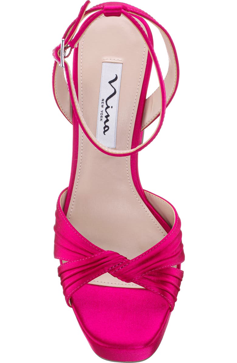 Nina Angie Ankle Strap Platform Sandal, Alternate, color, Parfait Pink