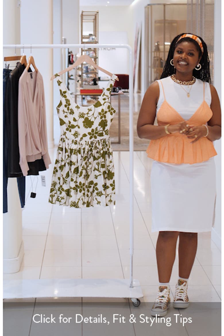 Floral Cotton Fit & Flare Minidress video