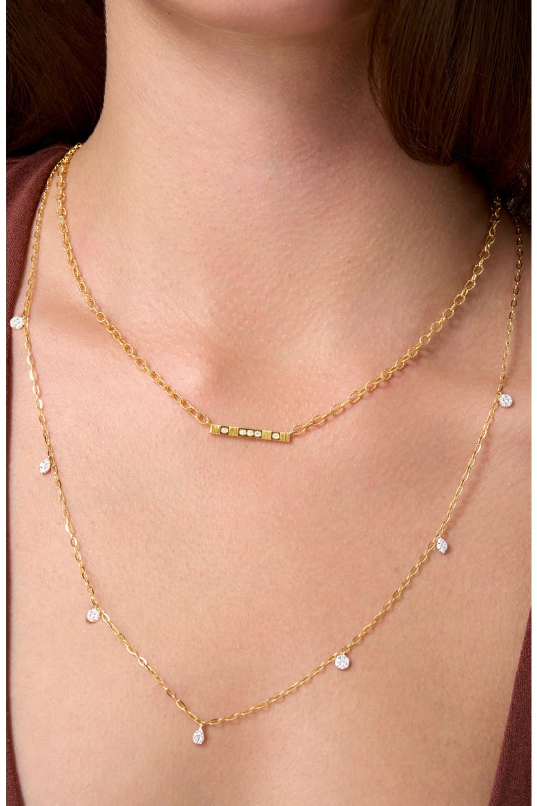 Cleo Diamond Bar Pendant Necklace, Alternate, color, 18K YELLOW GOLD