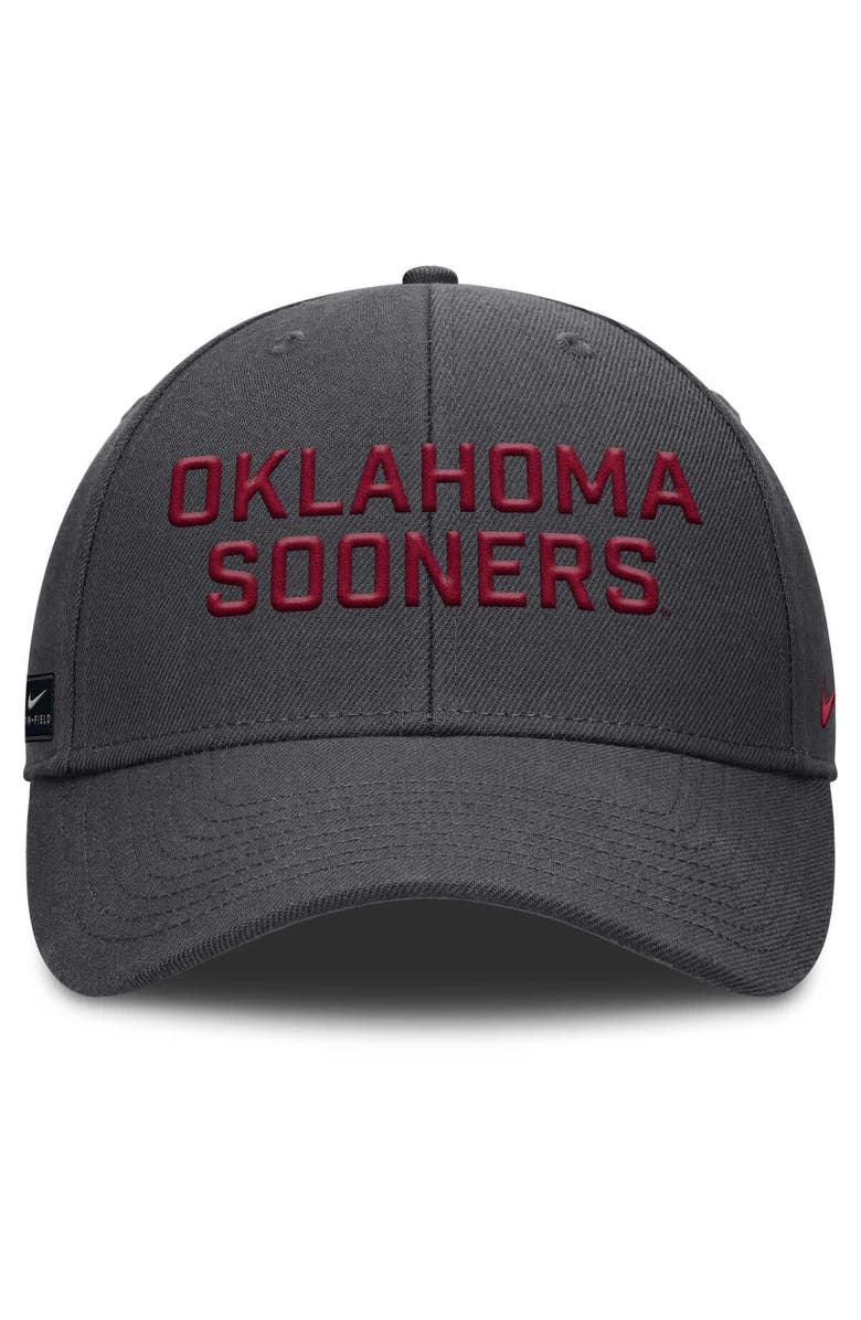 Nike Men's Nike  Black Oklahoma Sooners Rise Practice Adjustable Hat, Alternate, color, 