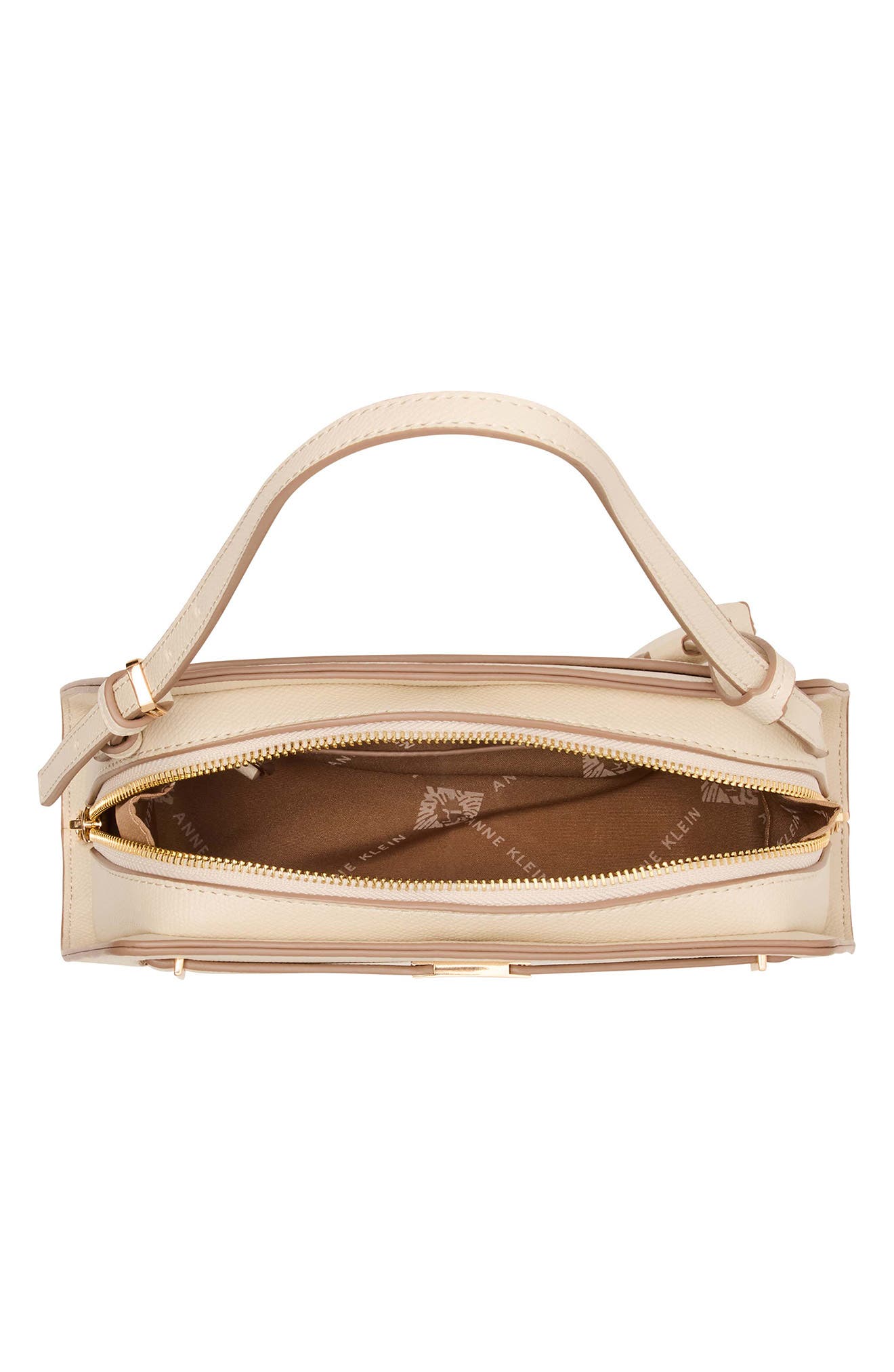 Anne Klein Belted Shoulder Bag, Alternate, color, Parchment