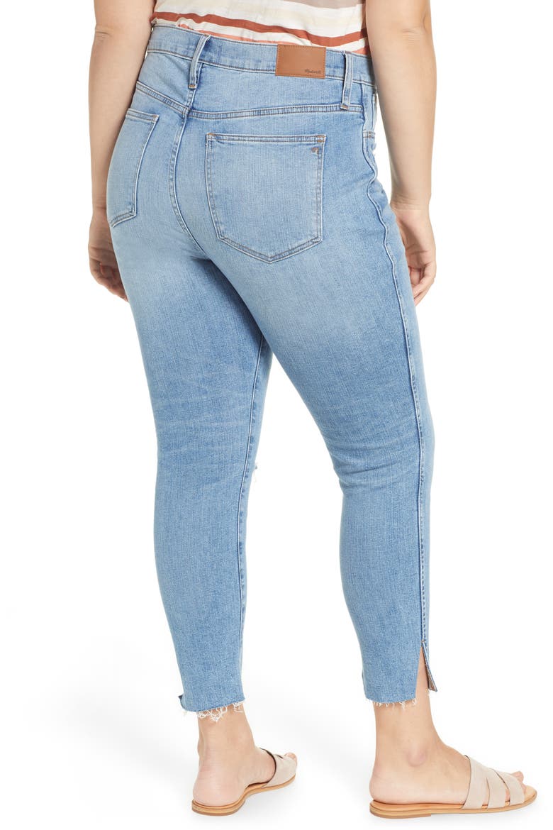 Ripped 10-Inch High Waist Crop Skinny Jeans, Alternate, color, EMERY WASH