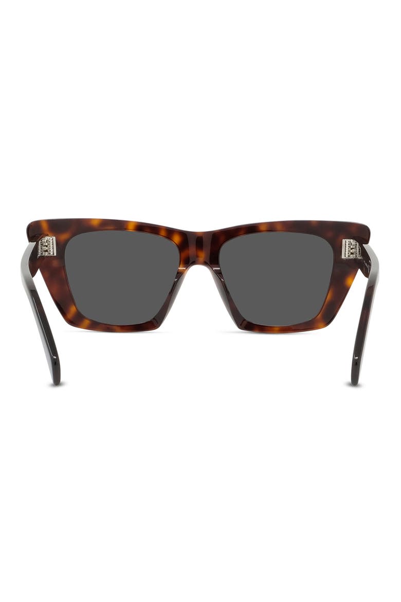 54mm Cat Eye Sunglasses, Alternate, color, DARK HAVANA / SMOKE