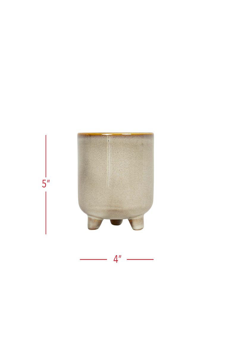 Footed Planter White Porcelain, Alternate, color, White