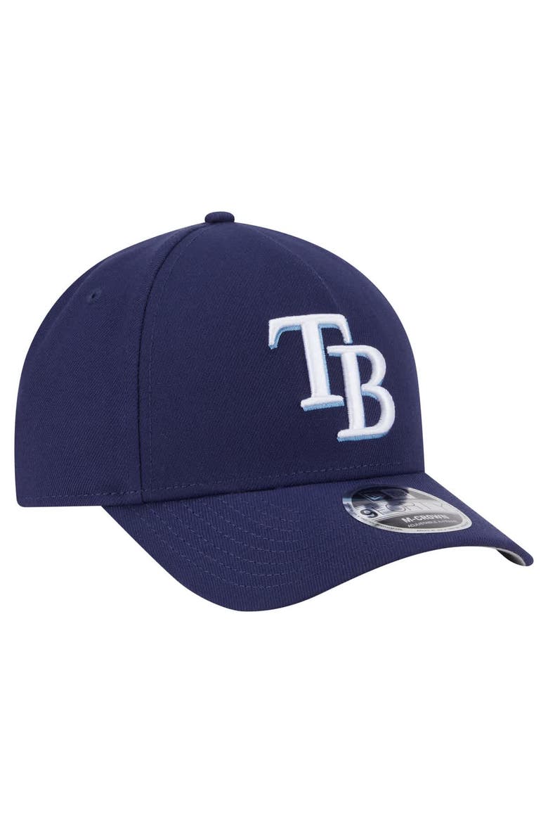 Men's New Era  Navy Tampa Bay Rays 9FORTY M-Crown Adjustable Hat, Alternate, color, Navy