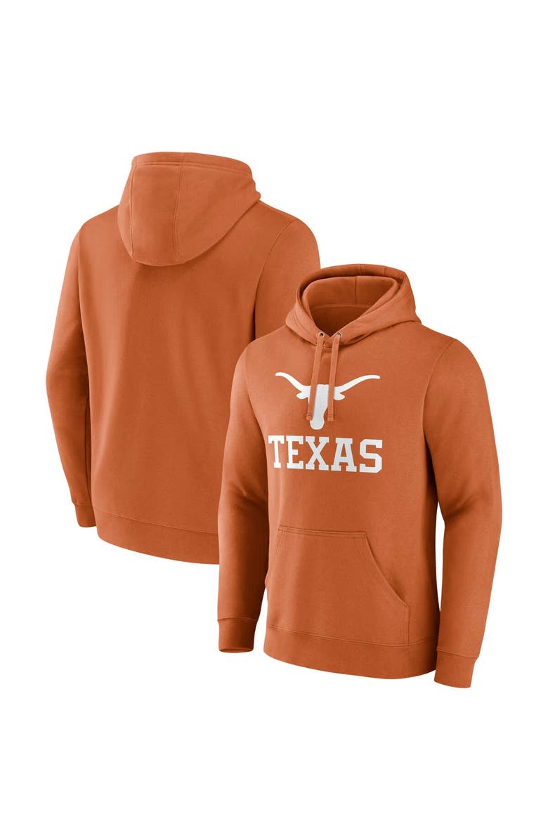 FANATICS Men's Fanatics Texas Orange Texas Longhorns Team Lockup Pullover Hoodie, Alternate, color, Burnt Orange