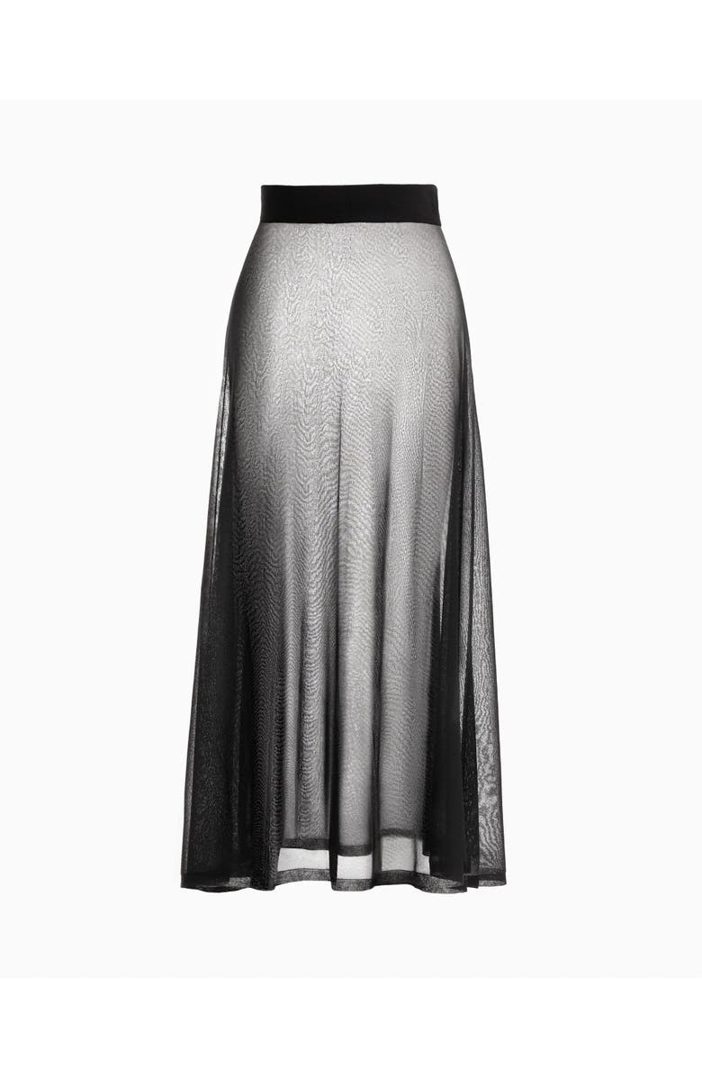 Dodiee Paz Sheer Skirt, Alternate, color, Black