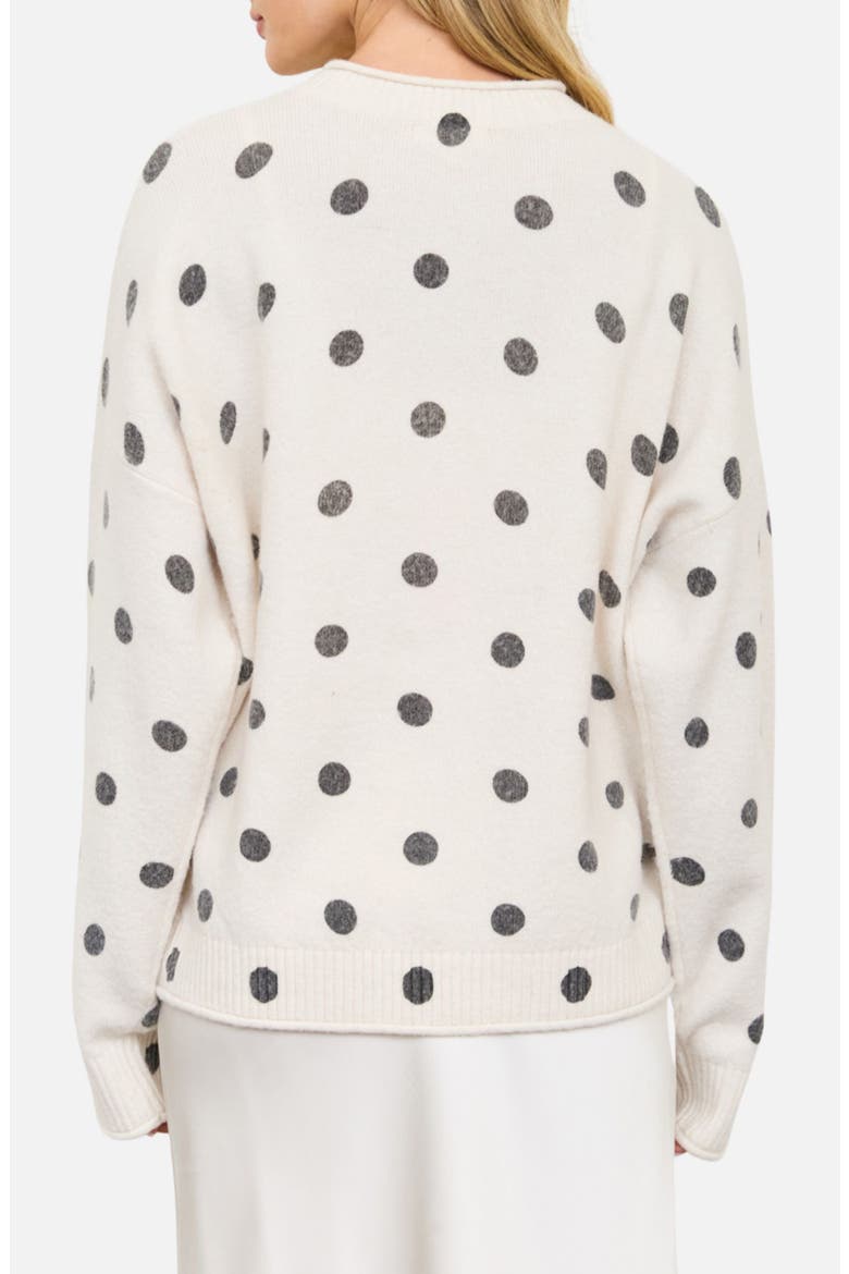 Polka Dot Cardigan, Alternate, color, CREAM