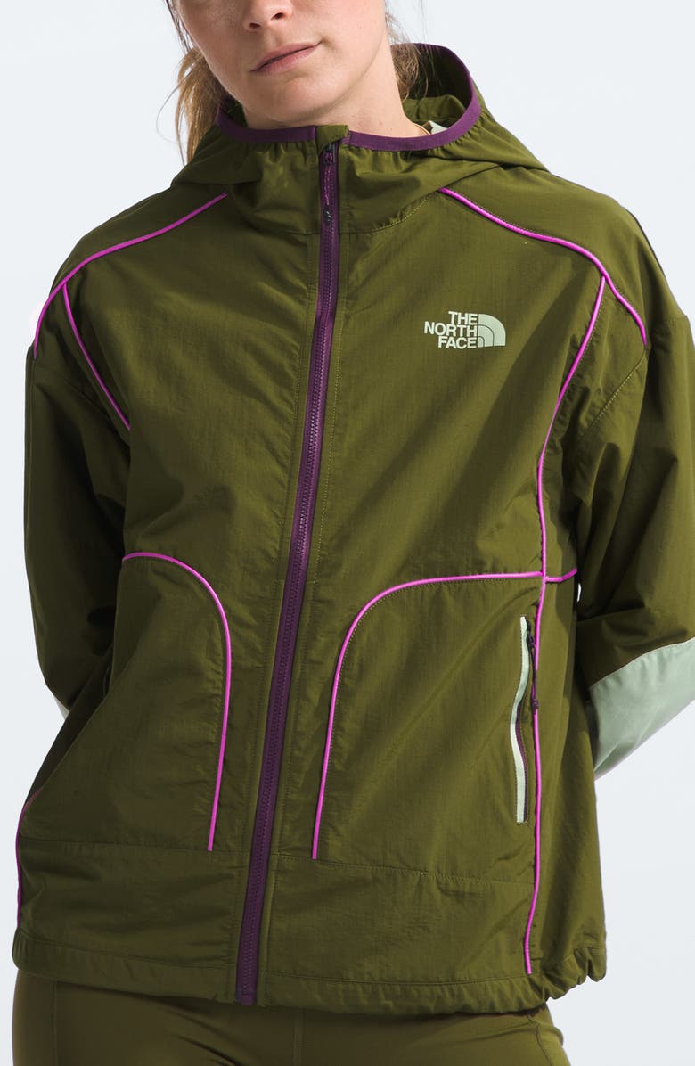The North Face Trailwear Wind Whistle Running Jacket, Main, color,