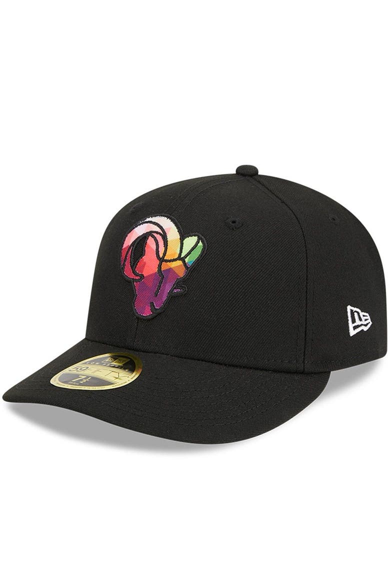 Men's New Era  Black Los Angeles Rams 2023 NFL Crucial Catch Low Profile 59FIFTY Fitted Hat, Main, color, Black