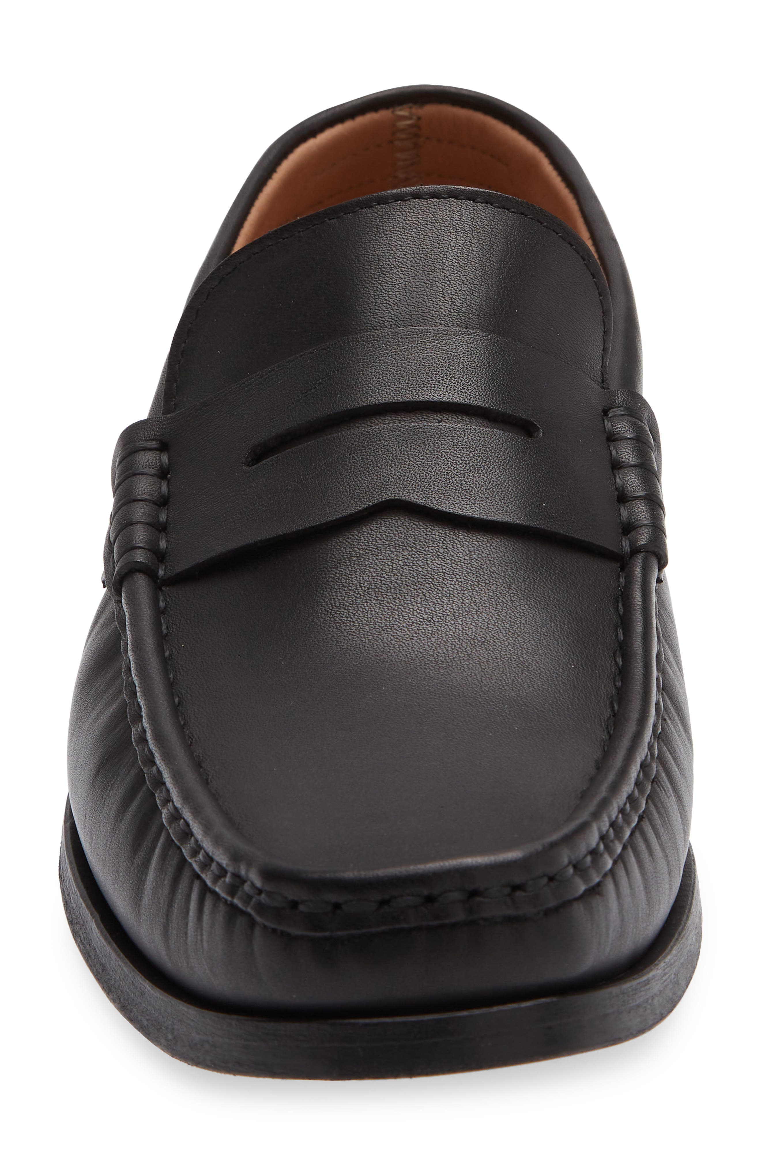 Bruno Magli Guiliano Penny Loafer, Alternate, color, Black Leather