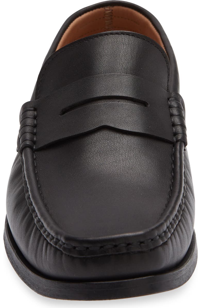 Bruno Magli Guiliano Penny Loafer, Alternate, color, Black Leather