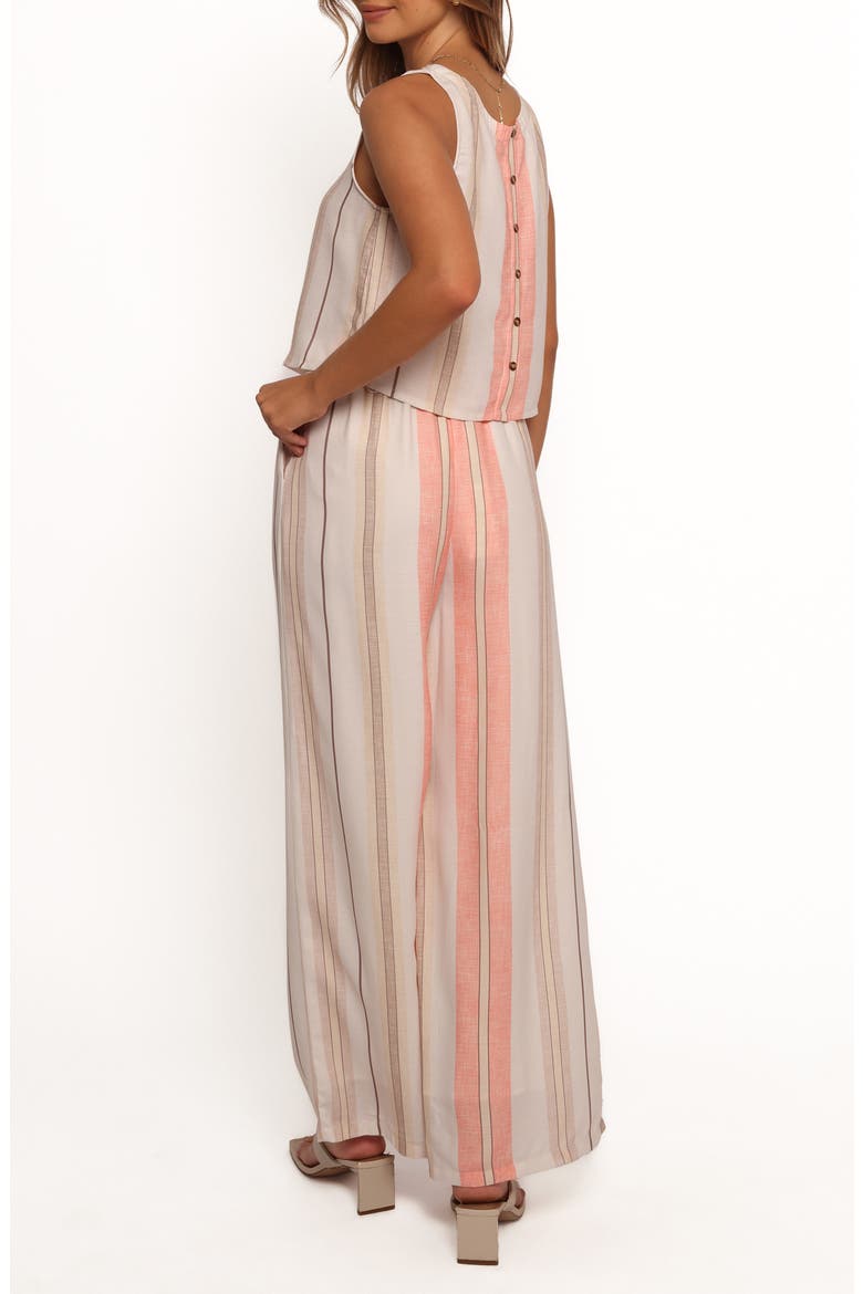 Mckenzie Linen Blend Tank & Wide Leg Pants Set, Alternate, color, MULTI STRIPE