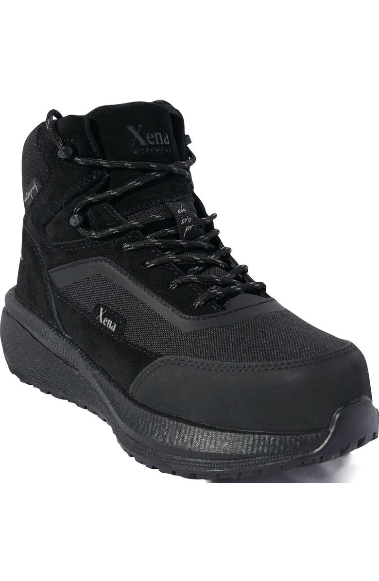 Xena Workwear Luna Composite Toe High Top Safety Boot, Alternate, color, Cosmic Black