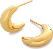 Monica Vinader Crescent Moon Hoop Earrings