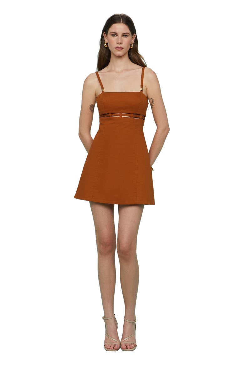Rei Twill Mini Dress, Alternate, color, River Rock