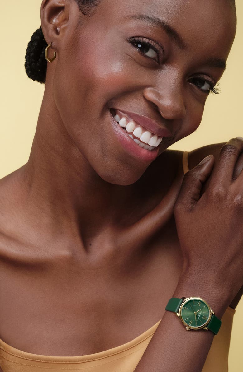 Olivia Burton Westbourne Leather Strap Watch, 30mm, Alternate, color, 