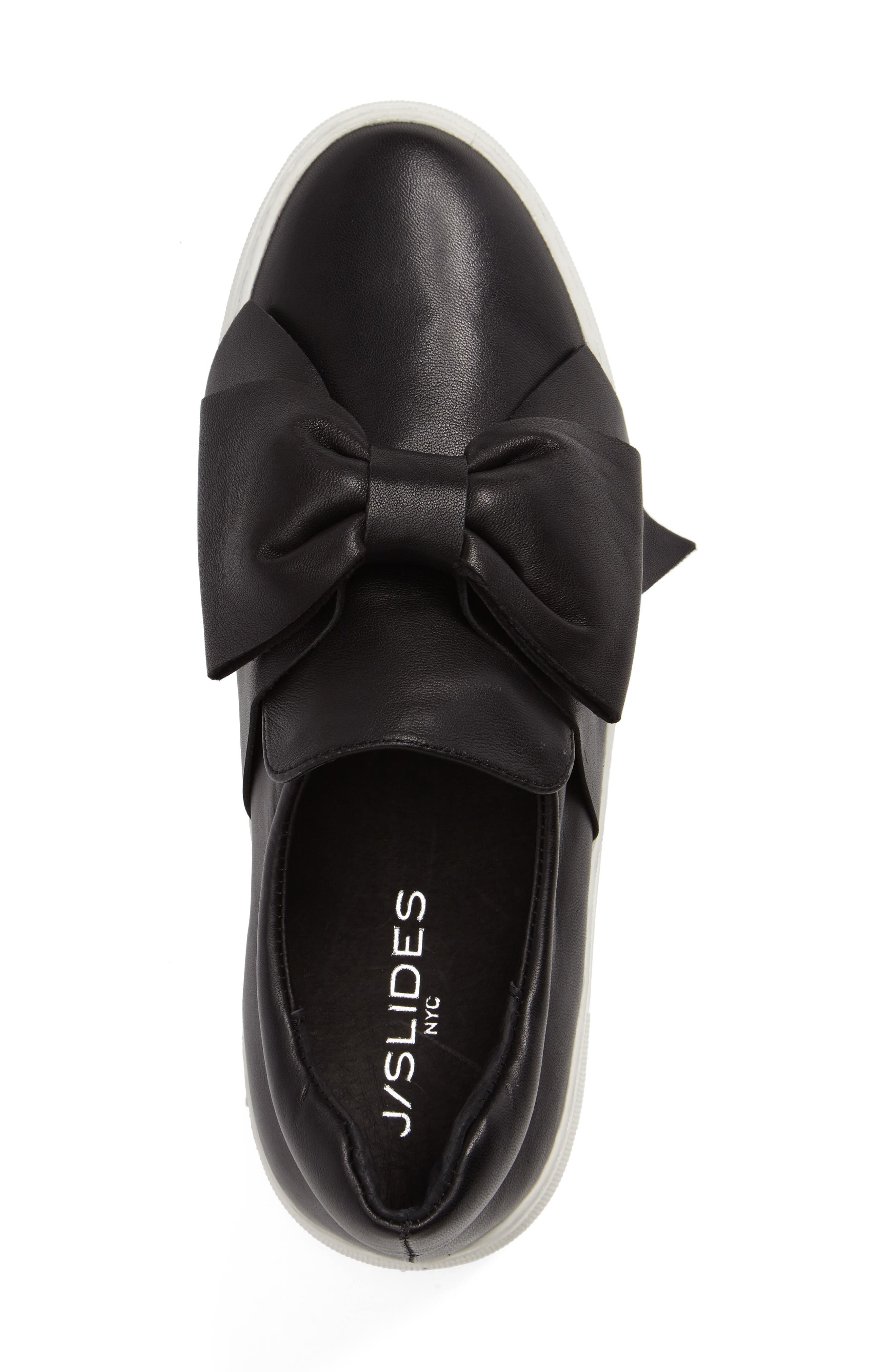 JSlides Beauty Bow Platform Slip-On Sneaker, Alternate, color, 