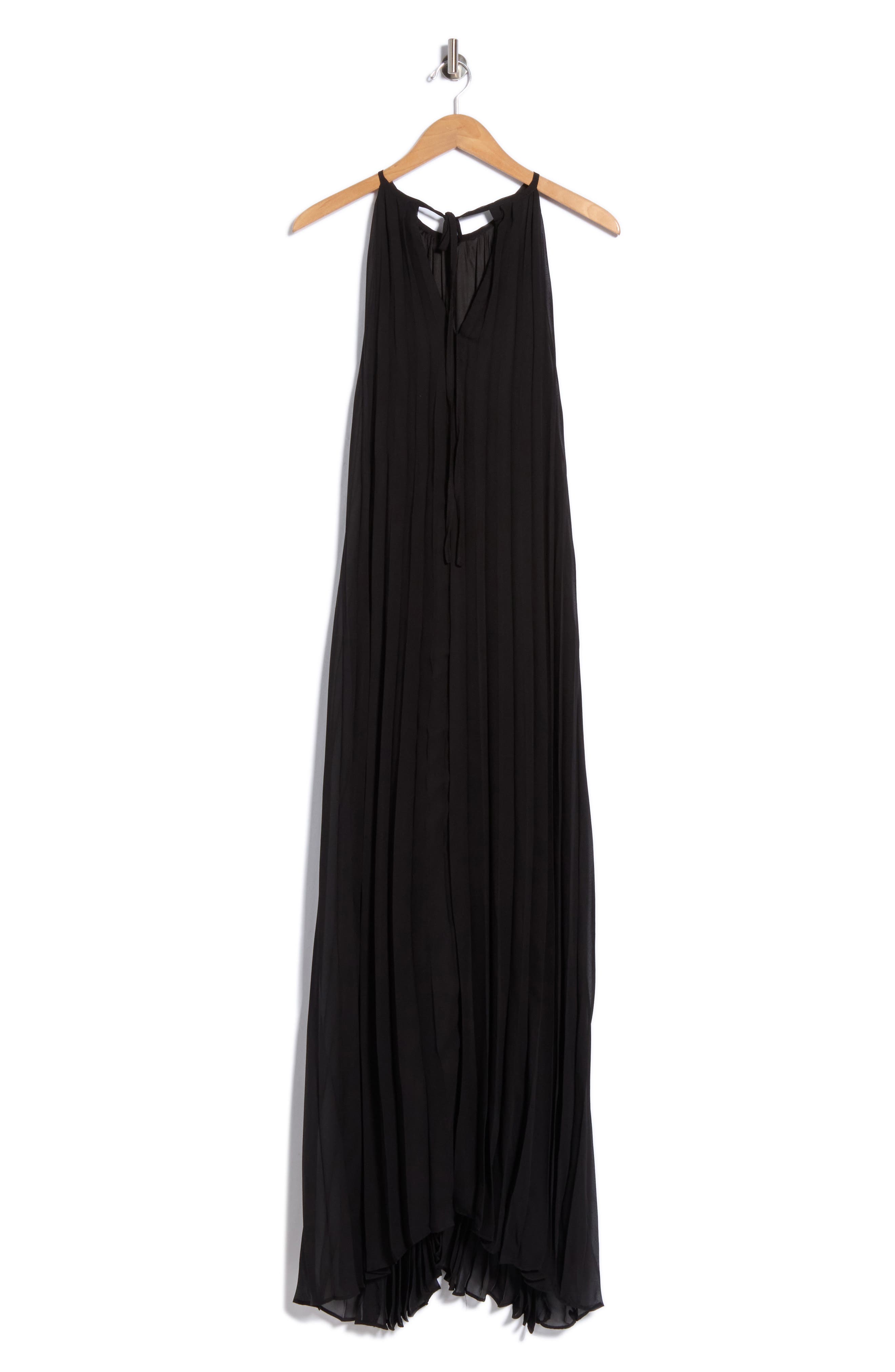 Pleated Chiffon Gown