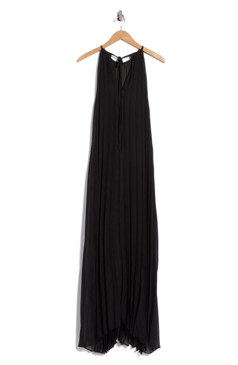 Pleated Chiffon Gown