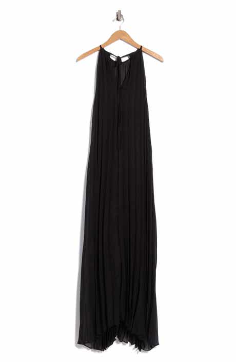 Pleated Chiffon Gown