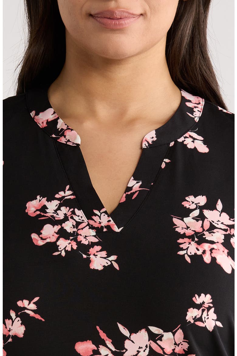 Ruffle Sleeve Top, Alternate, color, ANNE BLACK MULTI