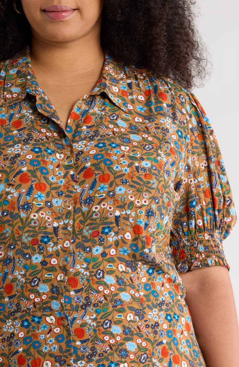 Seasalt Cornwall Bridget Floral Print Midi Dress, Alternate, color, Still Life Basket