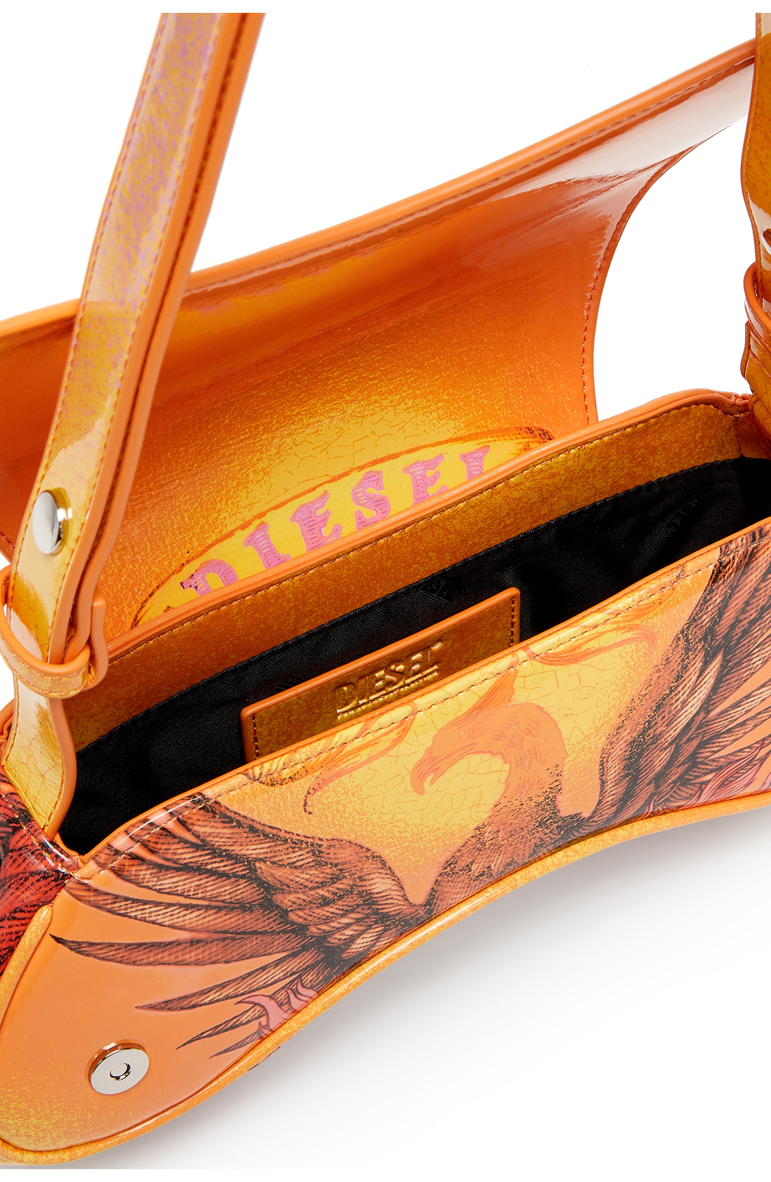 DIESEL<sup>®</sup> Play Faux Leather Crossbody Bag, Alternate, color, Orange