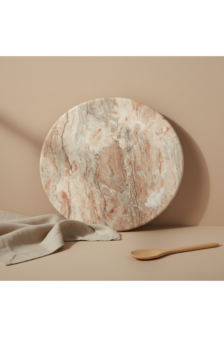 Waterfall Oversized Round Board, Alternate, color, Marble