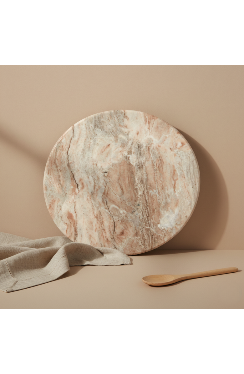 Be Home Waterfall Oversized Round Board, Alternate, color, Marble