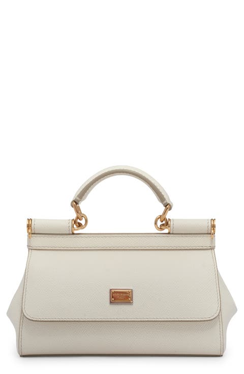Small Sicily East West Leather Satchel