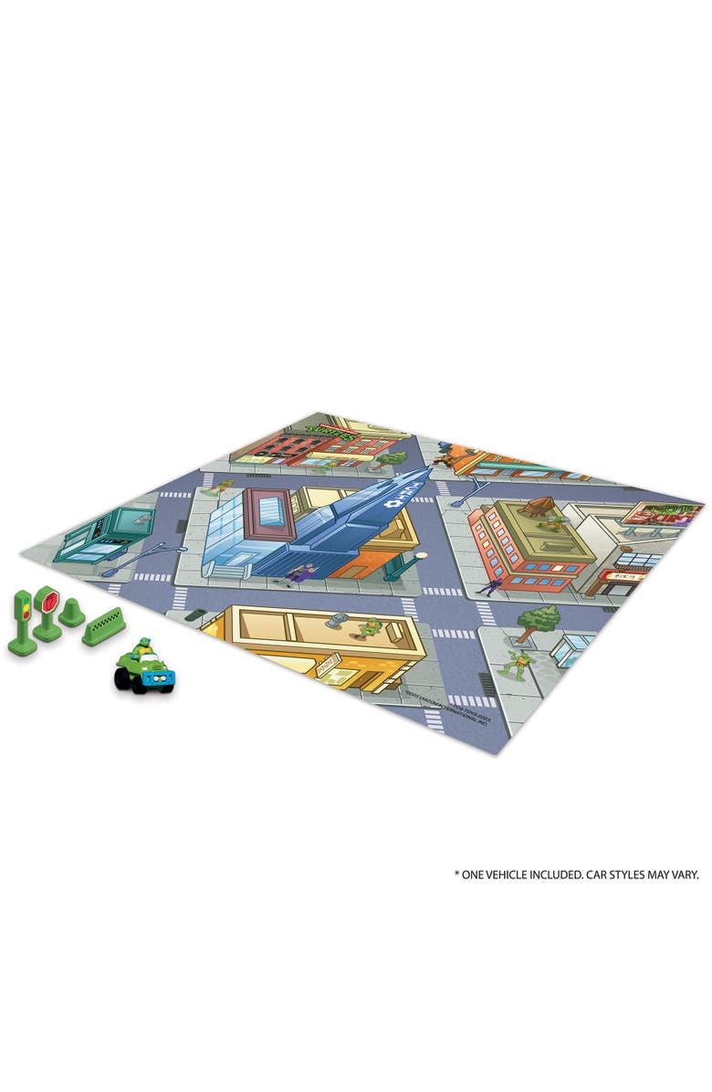 Imaginmat Deluxe Tmnt Floor Playmat & Toy Car, Alternate, color, Multicolored