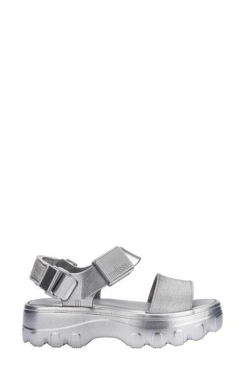 Shop Melissa Kick Off Platform Sandal In Silver