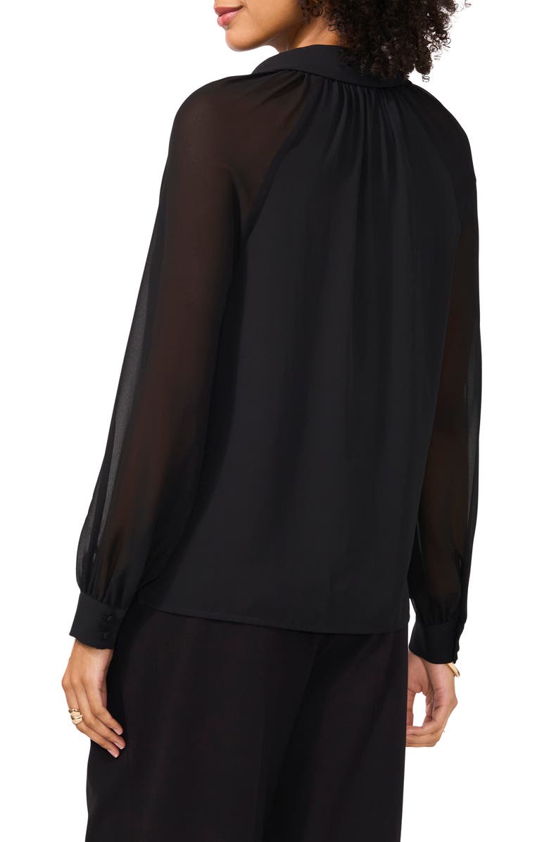 Vince Camuto Long Sleeve Georgette Top, Alternate, color,