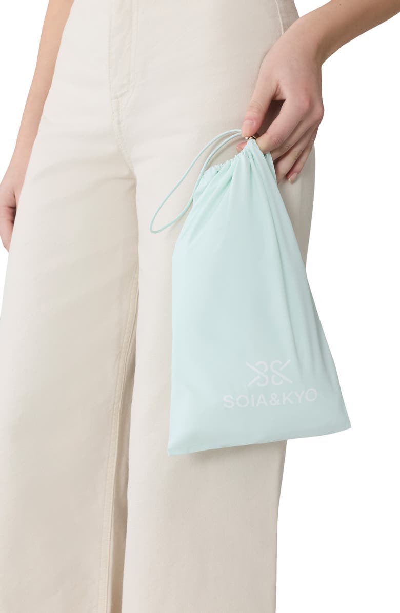 Soia & Kyo Medina Double Breasted Water Repellent Jacket, Alternate, color, Aquatic Mint