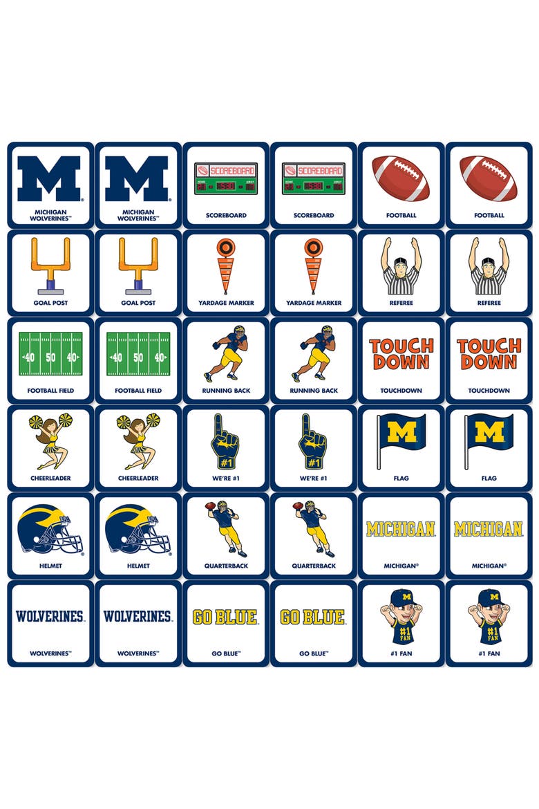 Michigan Wolverines Matching Game, Alternate, color, Multicolor
