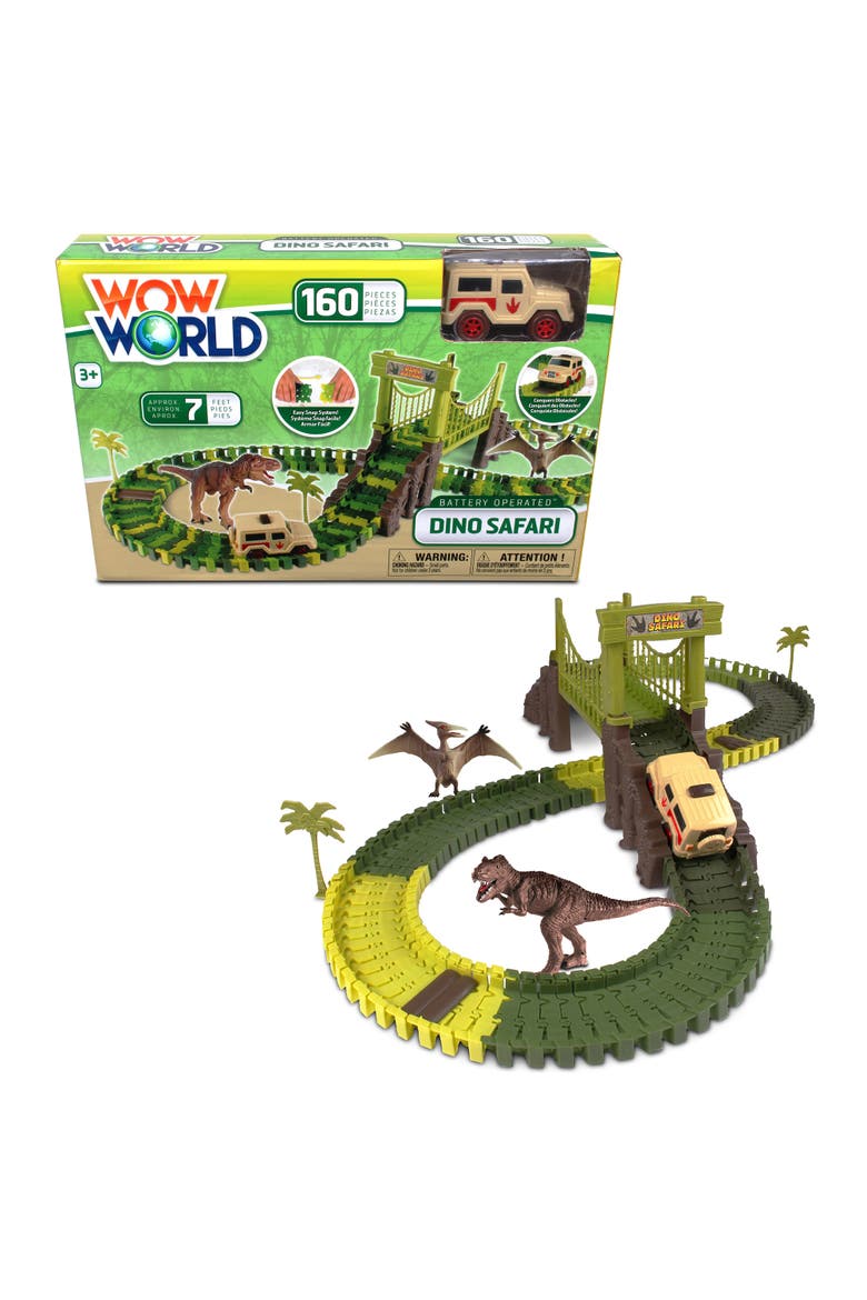 Dino Safari Track Set, Alternate, color, Multicolored