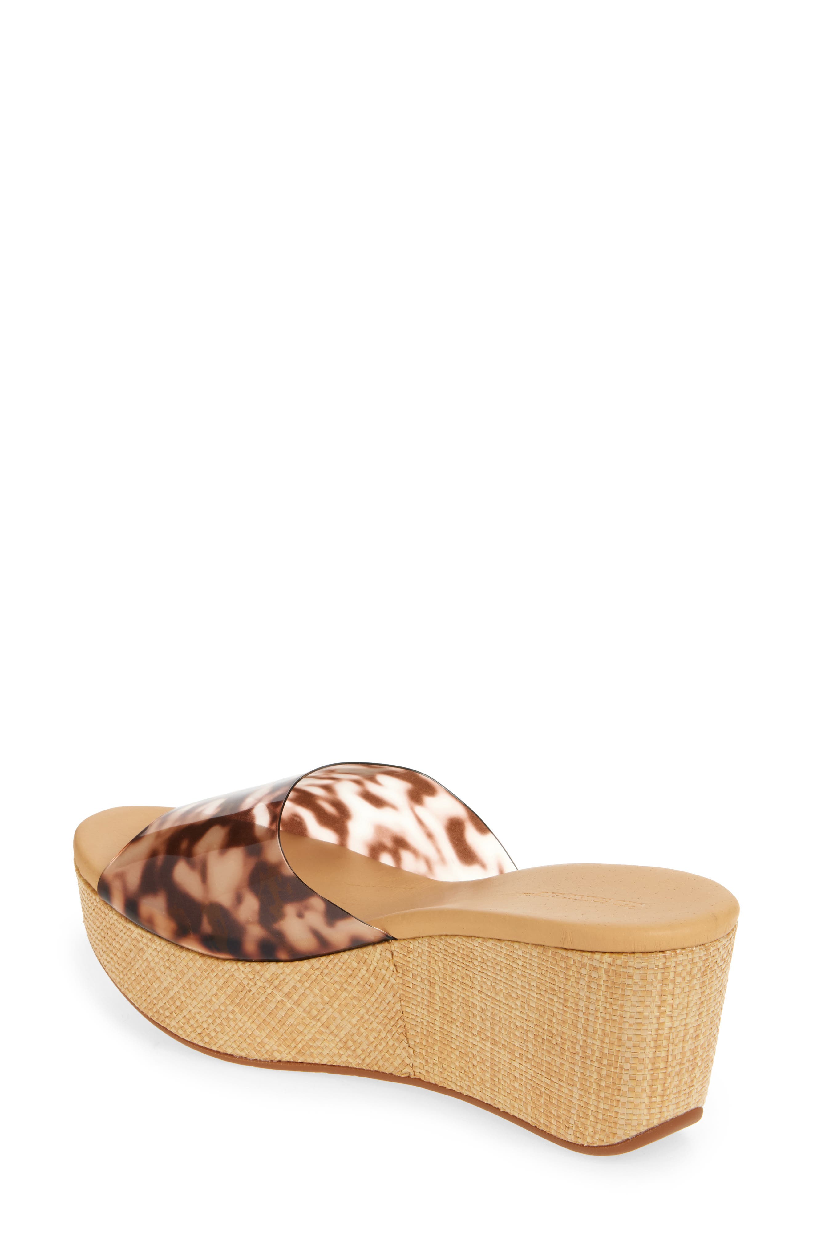 Chocolat Blu Vento Wedge Sandal, Alternate, color, Leopard Vinyl