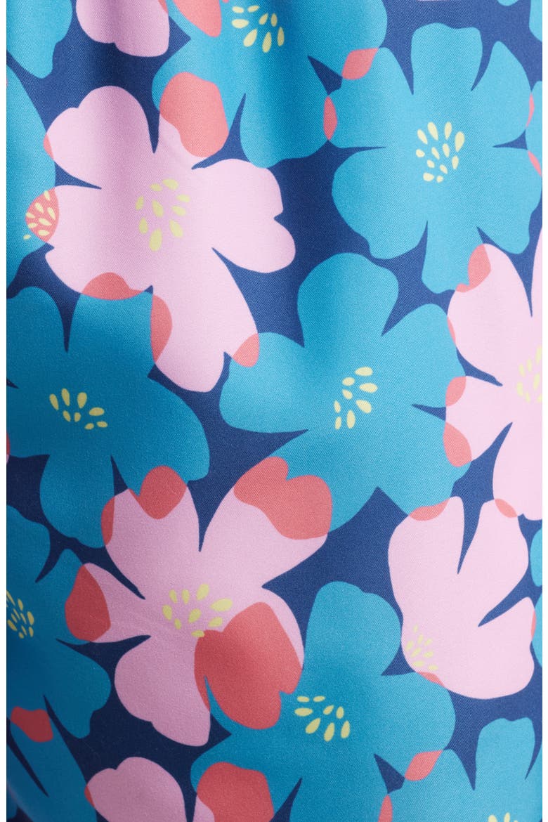 Floral Swim Trunks, Alternate, color, BLUE MULTI