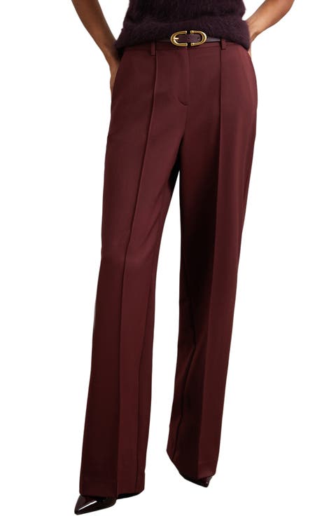 Luisa Wide Leg Pintuck Trousers